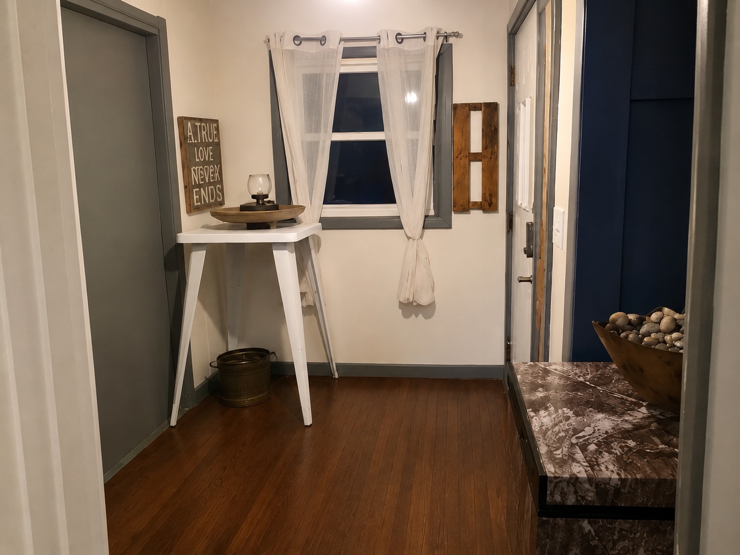 Polished wood floor after professional cleaning
